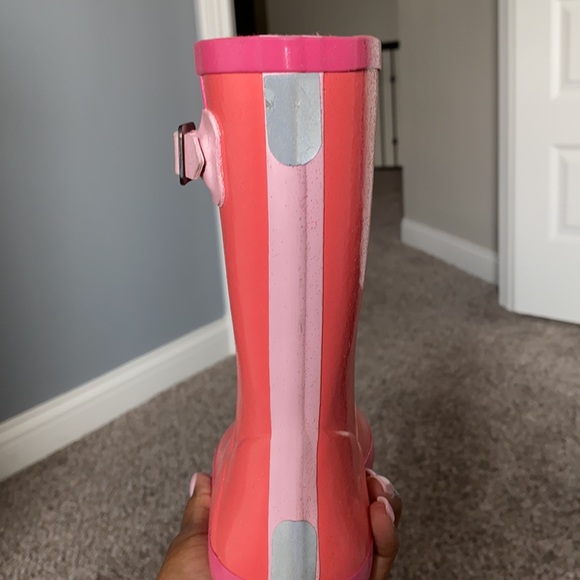 🔴SOLD🔴Girls Pink Hunter Boots US size 13 - Picture 5 of 5